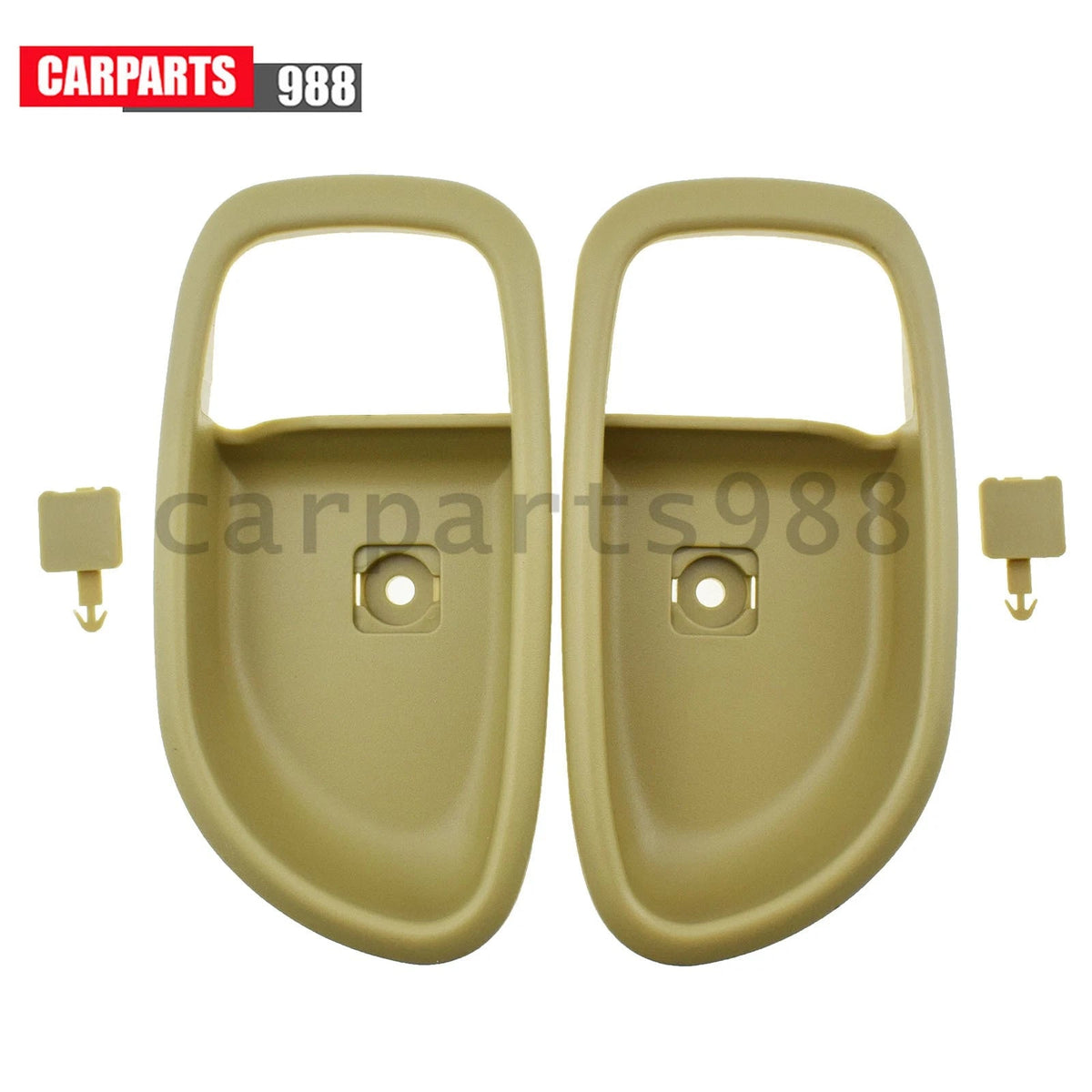 2Pcs Left Right Beige Interior Door Handle Bezel For 2007-2010 Hyundai Elantra 6B93BC-57