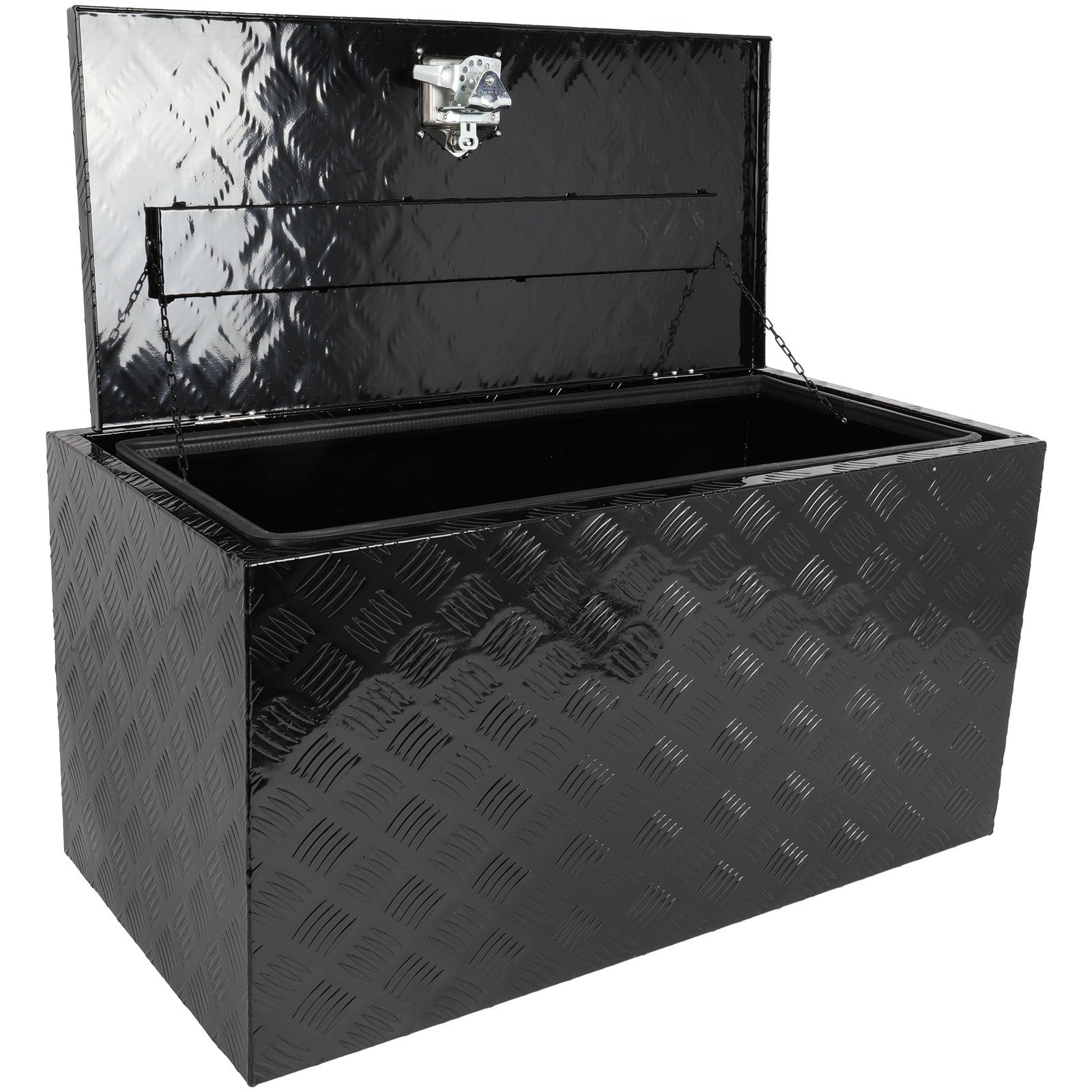 36"x 18"x18" Aluminum Tool Box Truck Bed Trailer RV Toolbox W/2x Chain KOEEP