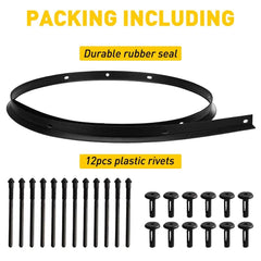 Bumper Seal Fits Rubber For 2008-2022 Dodge Challenger 68051392AA 68051392AB EOA 6B93BC-57