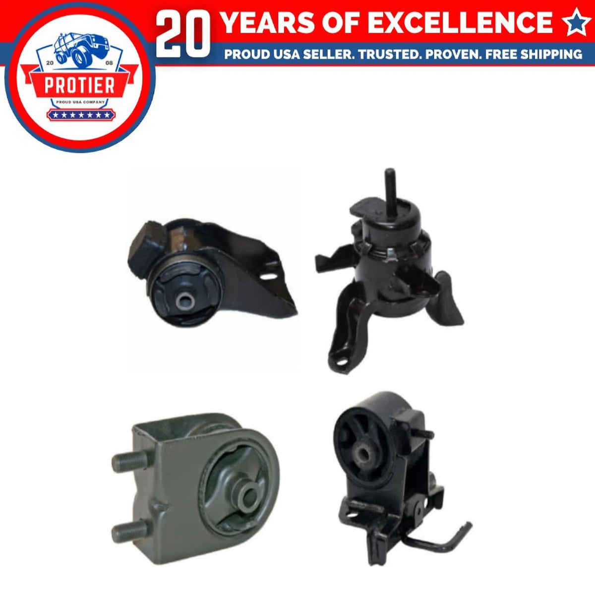 Engine Motor & Trans Mount 4PCS Set For 00-01 Mazda 2.5L / 02-06 Mazda MPV 3.0L 6B93BC-57