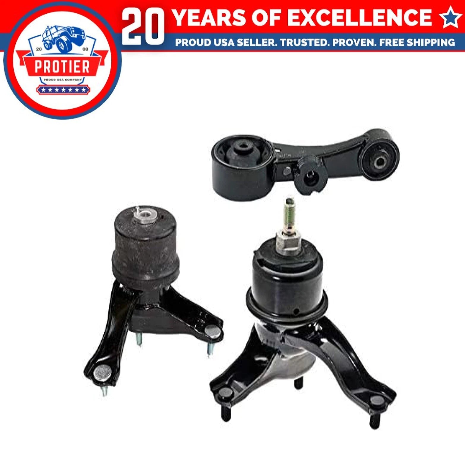 Fits 2015-2017 Toyota Sienna 3.5L AWD Engine Motor & Trans Mount Set 3pcs : 6B93BC-57