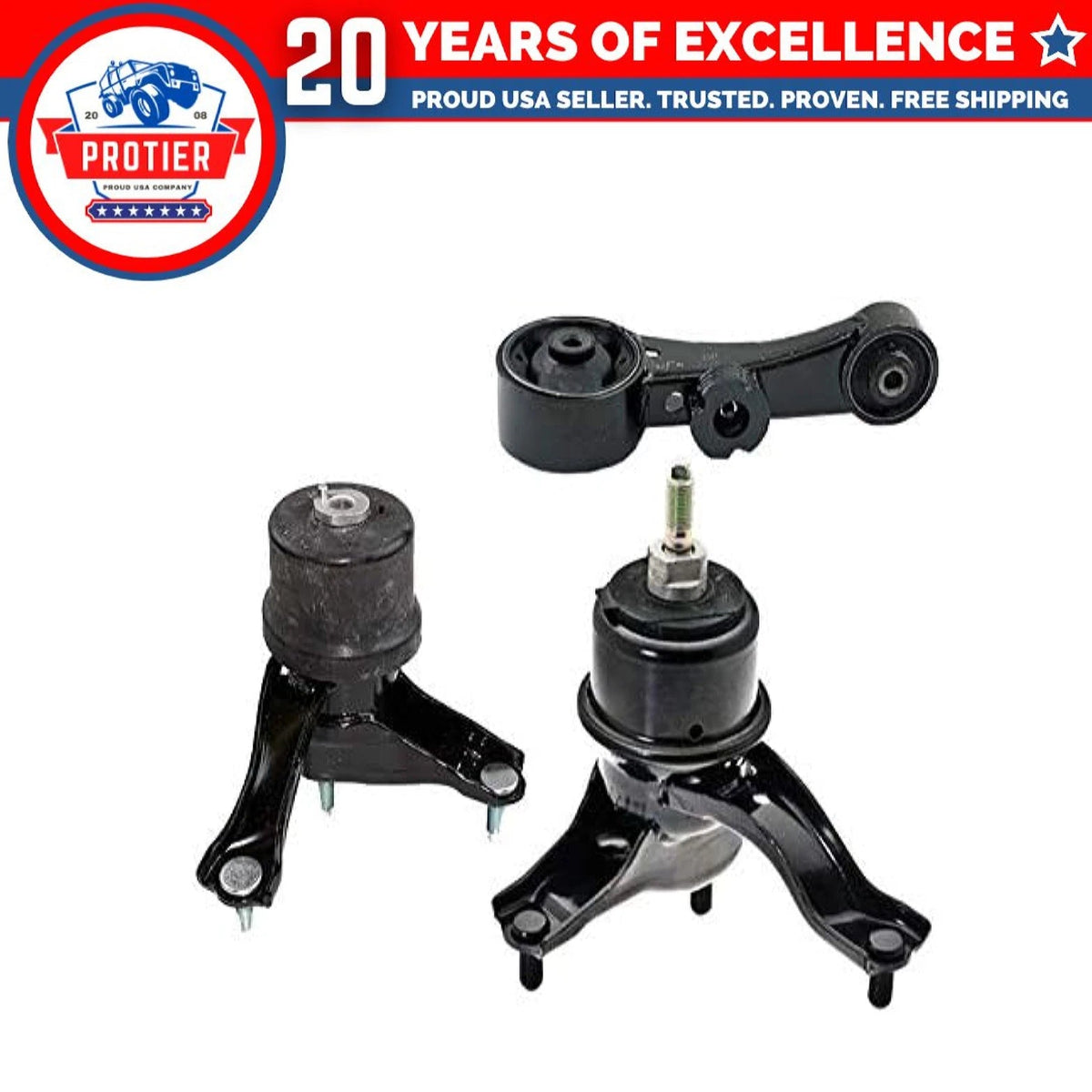 Fits 2015-2017 Toyota Sienna 3.5L AWD Engine Motor & Trans Mount Set 3pcs : 6B93BC-57