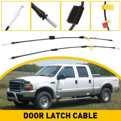 Rear Side Upper&Lower Door Release Latch Cable for 97-04 Ford F-150 Extended Cab 6B93BC-57