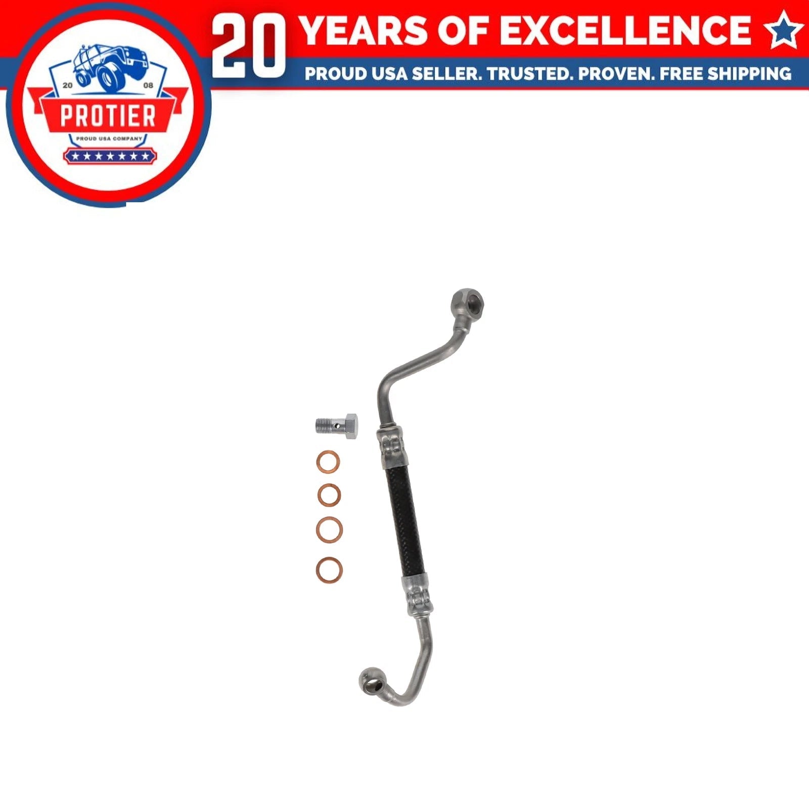 Turbocharger Oil Supply Line Distri Blck To Lower Fits BMW 335d X5 09-13 L6 6B93BC-57