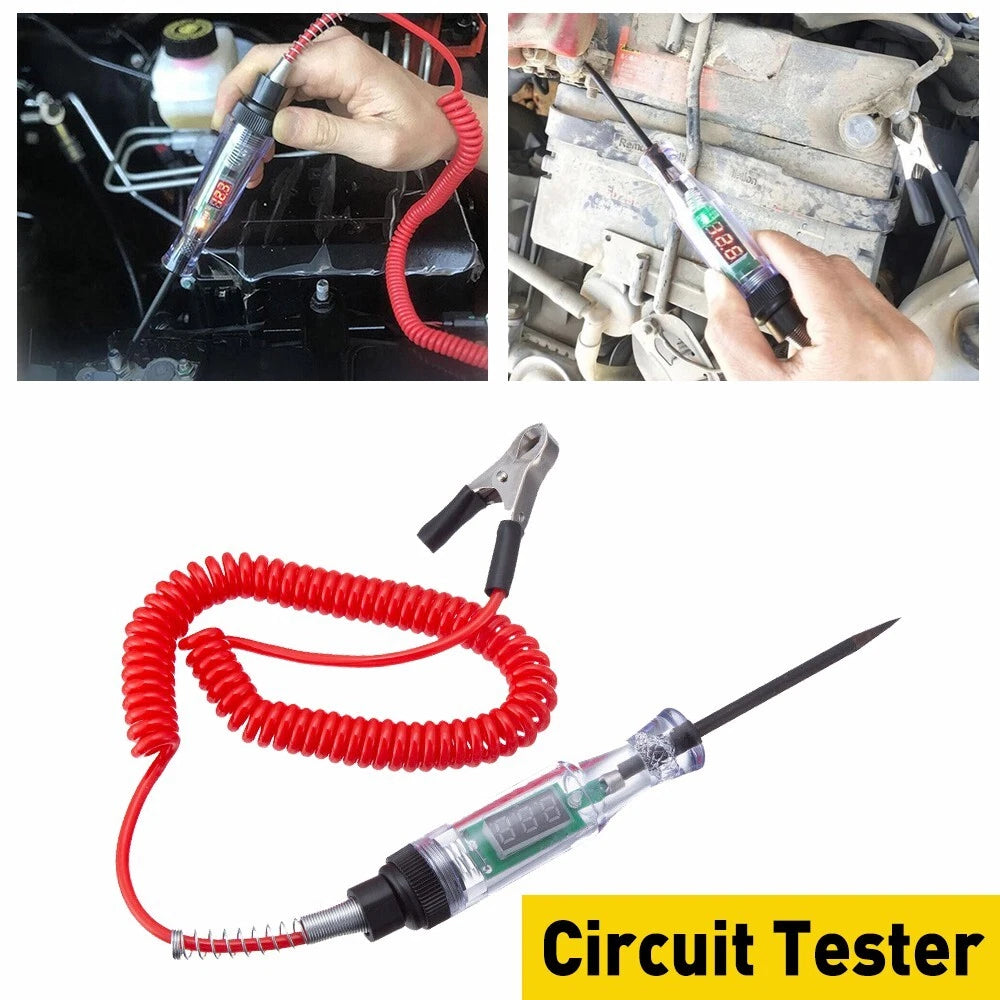 Car Circuit Tester Pen Auto Fuse Test Probe Light Tool For 6V 12V 24V DC Voltage 6B93BC-57
