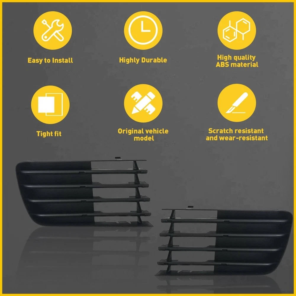For 04-09 Toyota Front Prius Bumper Fog Light Lamp Covers Outer Grilles Set 6B93BC-57