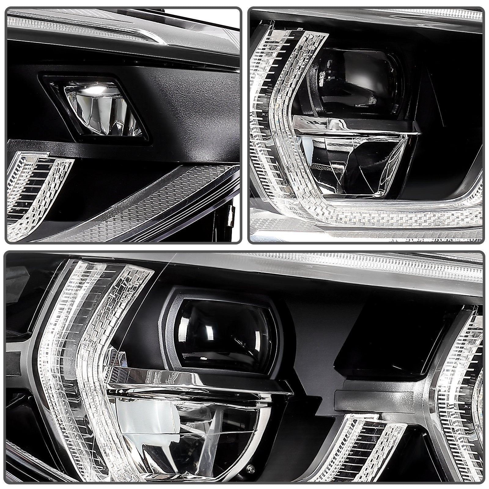 Driver Left Side LED Headlight Assembly For 2018-2021 BMW X3 X4 2.0L 3.0L Black 6B93BC-57