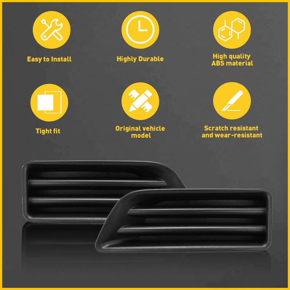 2x Front Bumper Insert Fog Light Cover Left+Right Fit For 2006-2007 Honda Accord 6B93BC-57