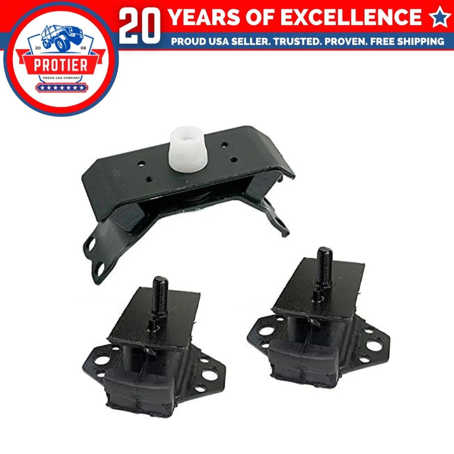 Fits 2011-2015 Toyota Tacoma 2.7L AUTO 4WD Motor & Trans Mount Set 3pcs : 6B93BC-57