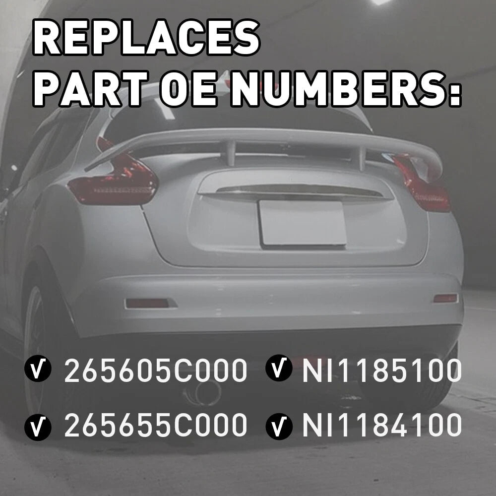 For 2013-2018 Nissan Sentra Rear Bumper Reflector Lamp Light Left+Right Lens EOA 6B93BC-57