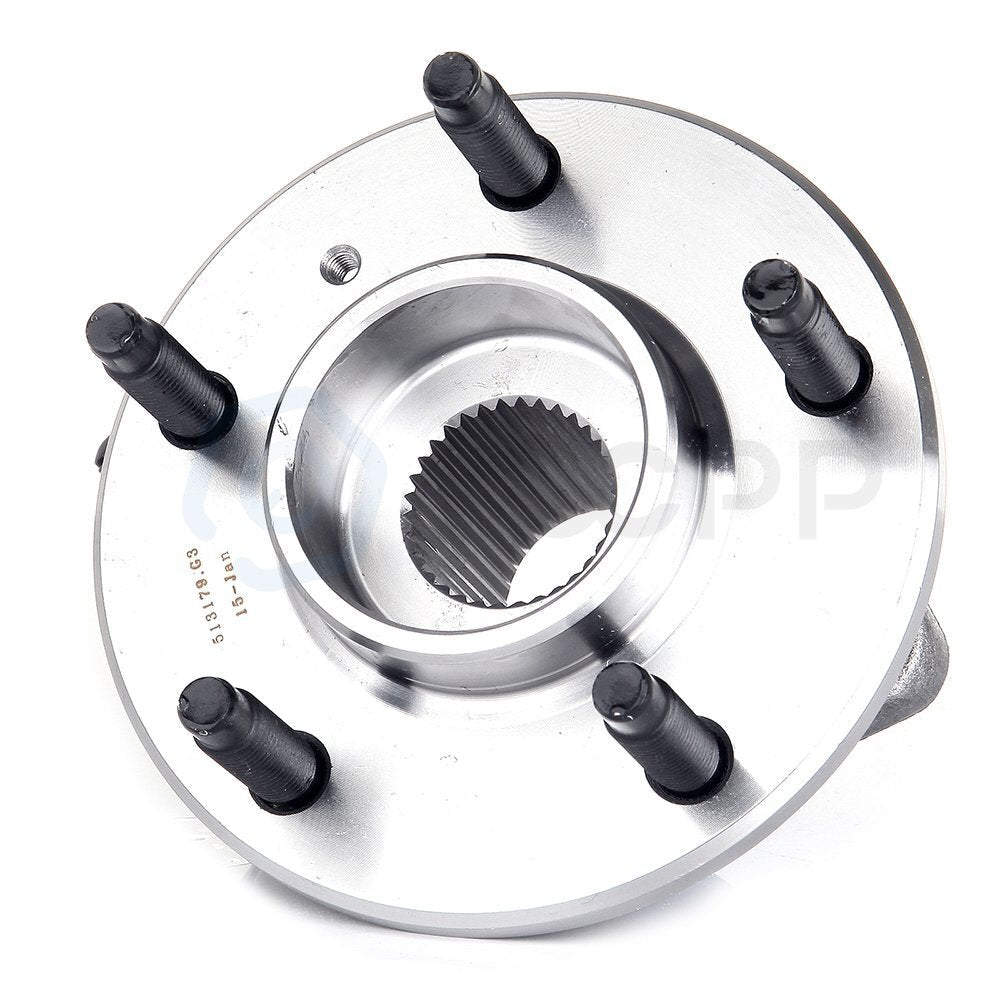 4pc Front Wheel Hub Bearing Assembly ABS Outer Tie Rod For Buick Cadillac FWD 6B93BC-57