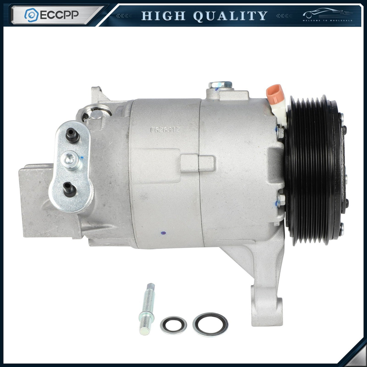 A/C Compressor with Clutch Fits Chevrolet Malibu 3.5L, 3.9L 2007 2008 2009 6B93BC-57