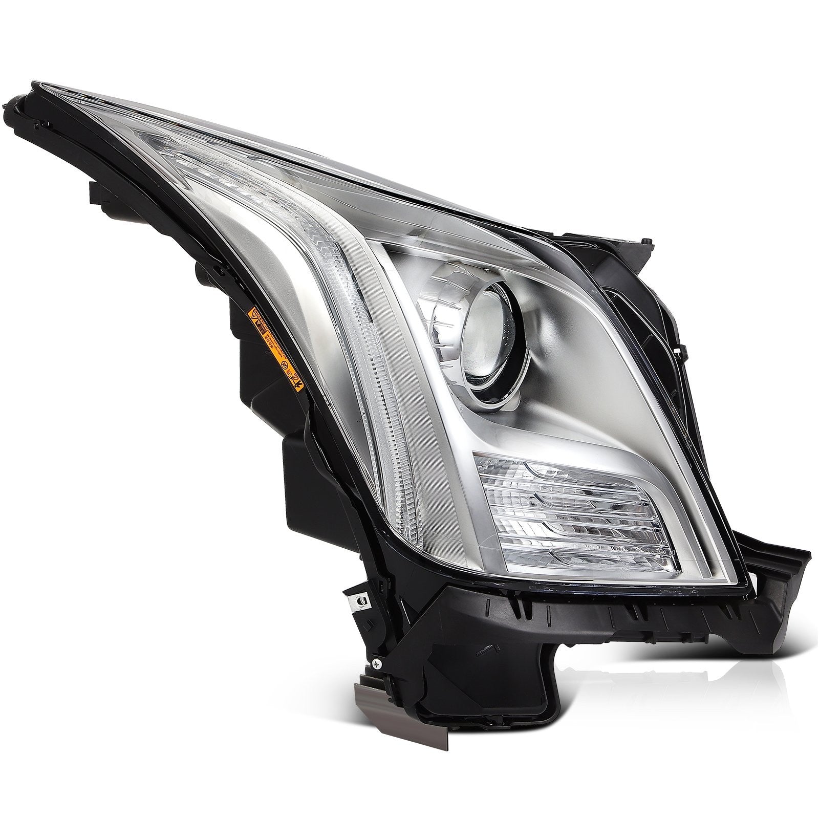 ECCPP Headlights Assembly For Cadillac XTS 3.6L 2013-2017 Pair Kit Chrome 6B93BC-57