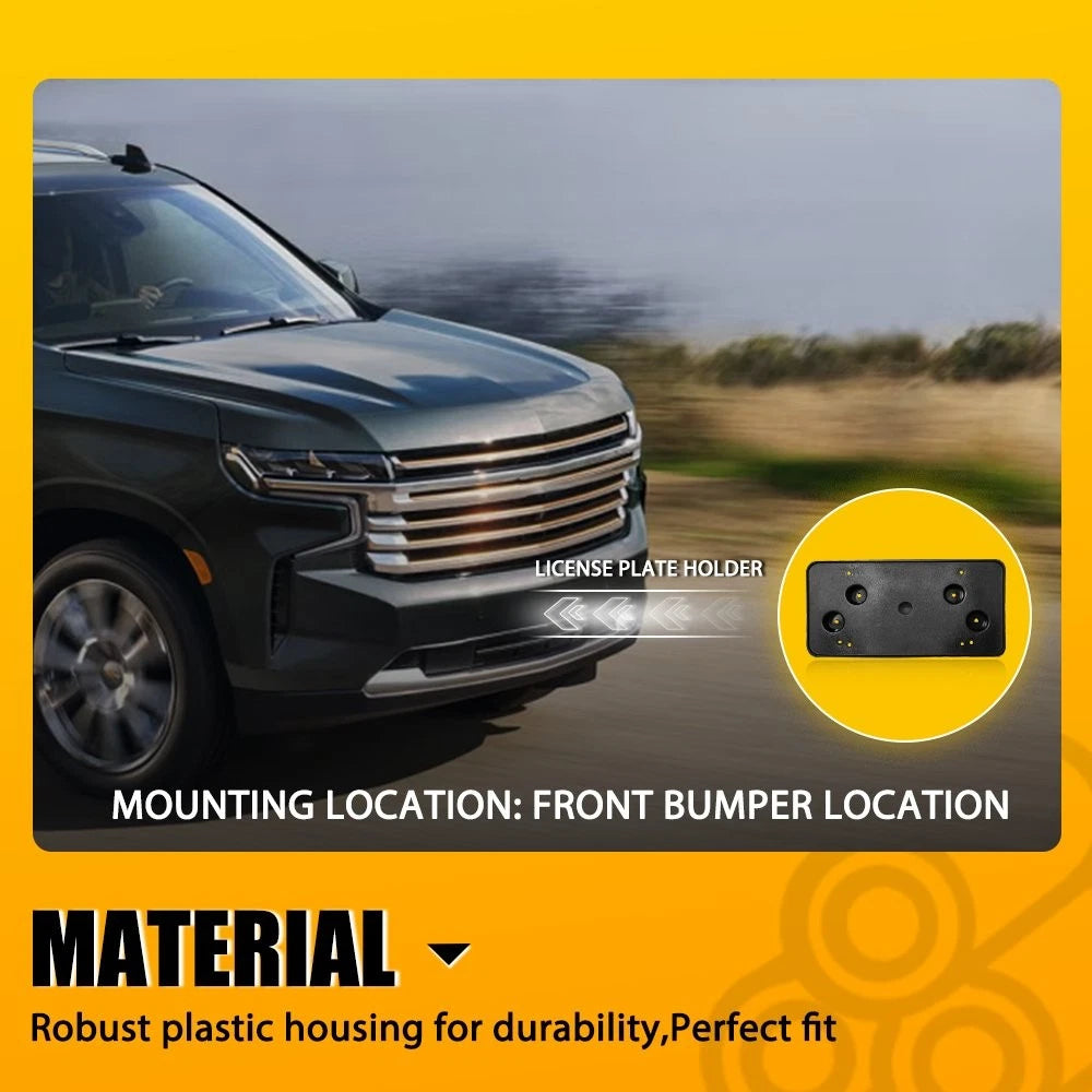 For 2021-2023 Chevrolet Suburban Tahoe Front License Plate Tag Bracket Holder EA 6B93BC-57