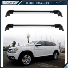 Fits For  VW Volkswagen Atlas 2018 2019 Roof Rack Aluminum Cross Bar Vehicle KOEEP