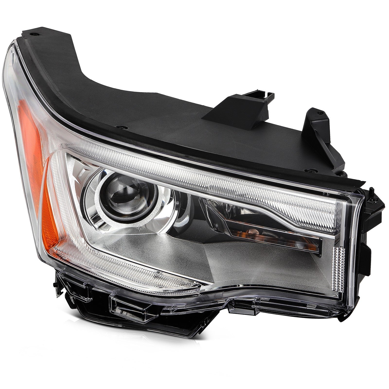 ECCPP LED Headlight For GMC Acadia 2.5L 3.6L 2017-2019 Right Side Chrome Amber 6B93BC-57