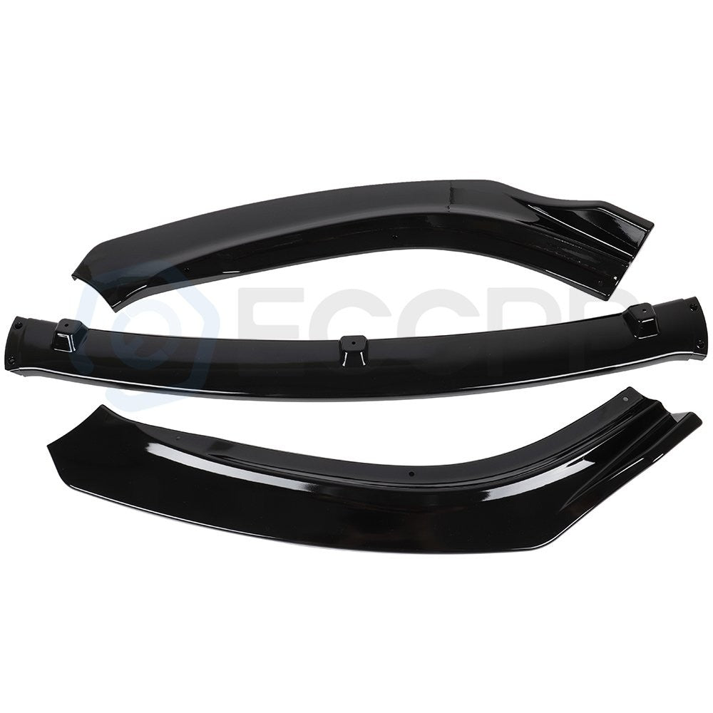 For 2014-2018 Mazda 6 3Pcs Painted Black Front Lip Bumper Body Kits 6B93BC-57