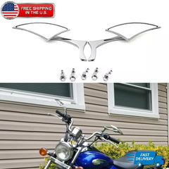 Blade Motorcycle Rear View Side Mirrors For Yamaha V-Star 250/650/950/1100/1300