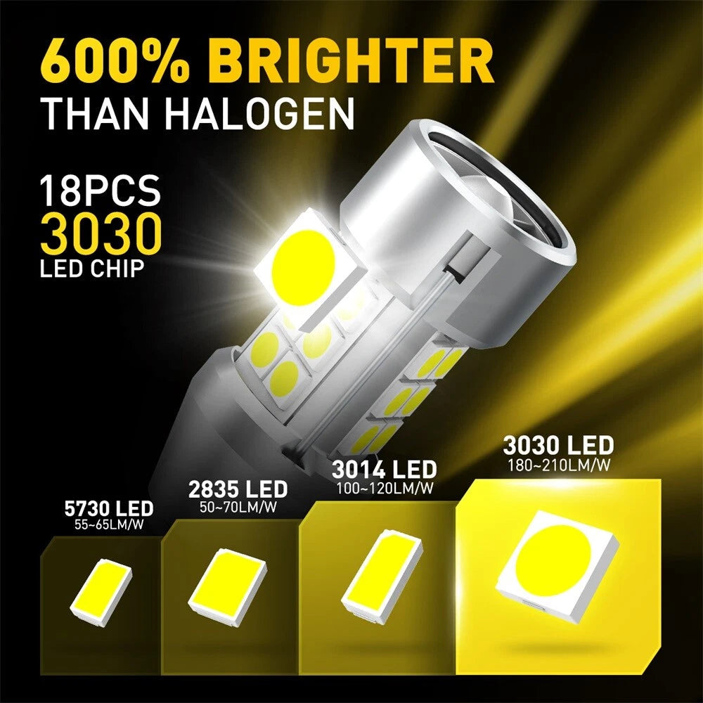 AUXITO 921 912 T15 LED Reverse Backup Light Bulb Super Bright White 4000LM EOA AUXITO