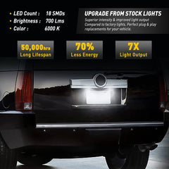 AUXITO LED License Plate Tag Light Lamp For 07-14 Suburban Chevy 1500 2500 Tahoe AUXITO