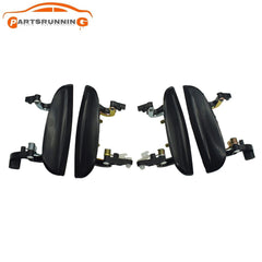 4PCS Front Rear Left Right Black Exterior Door Handles Set For 2003-2005 Kia Rio 6B93BC-57
