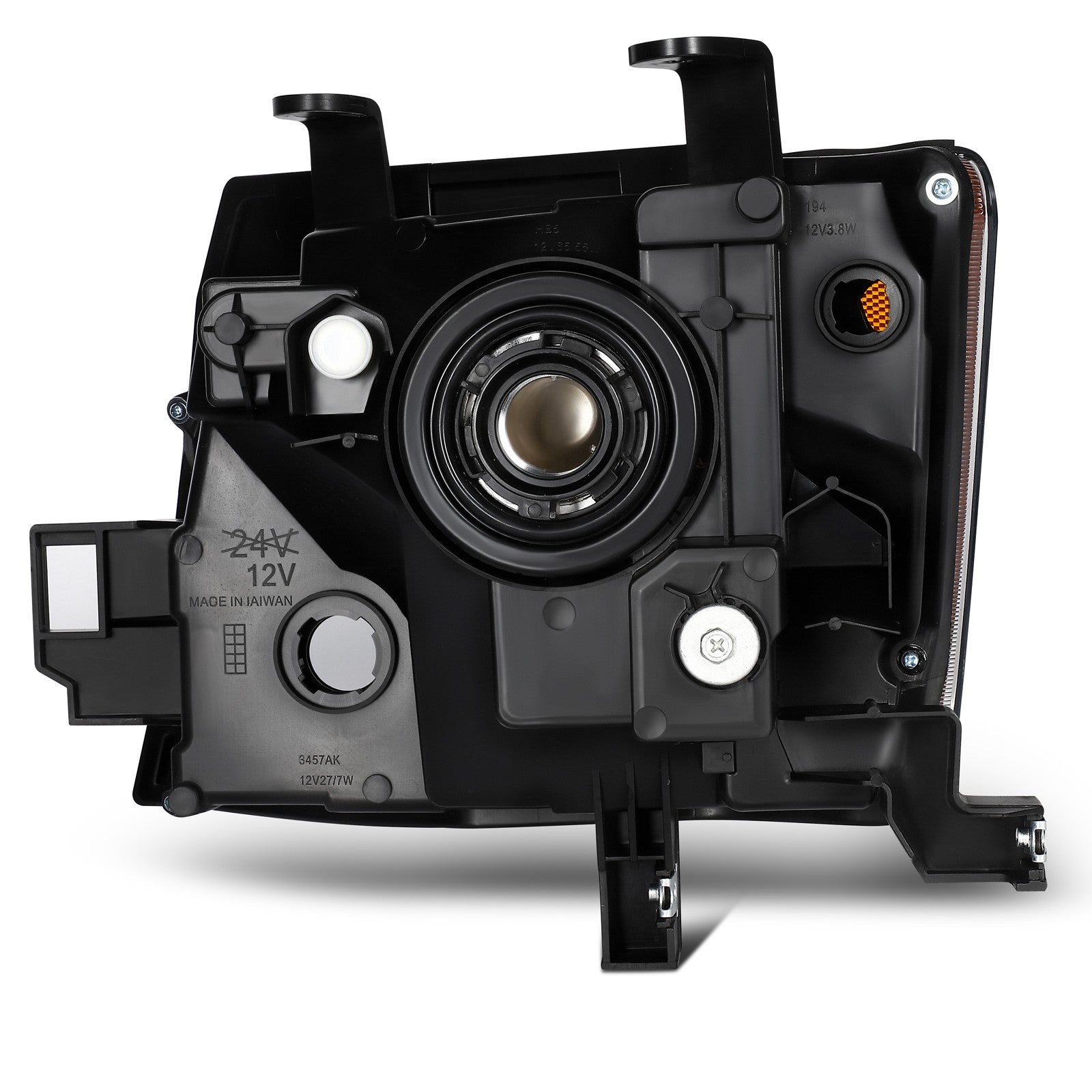 Pair Headlights Assembly For 2005-2010 Nissan For Xterra 2.5L 4.0L Black Amber 6B93BC-57
