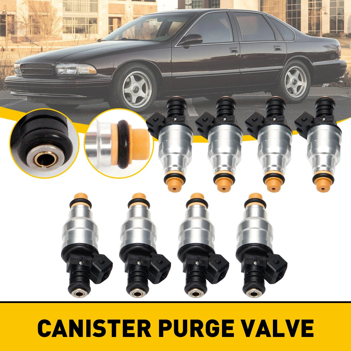 Set(8) 42lb 440cc Fuel Injectors for Chevy Camaro Corvette Impala 0280150558 EOA 6B93BC-57