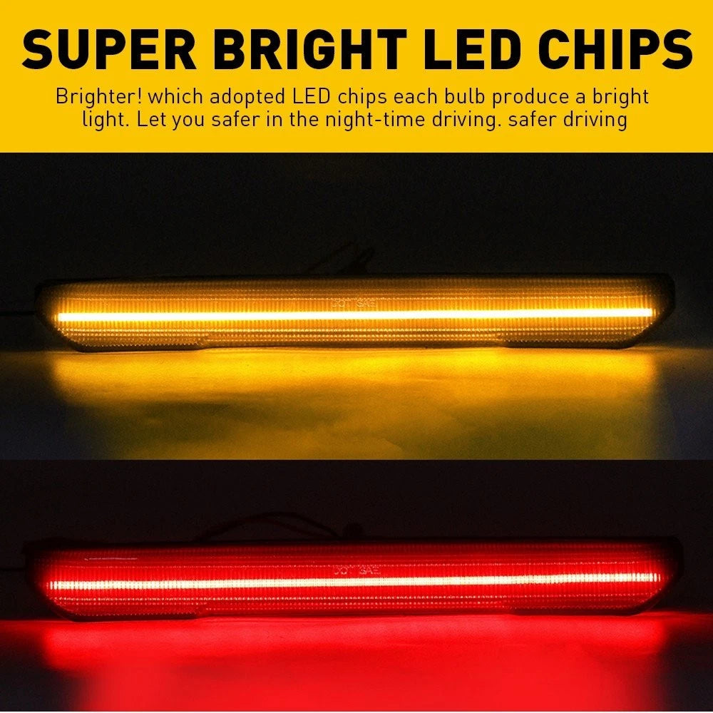 FOR 2020-24 GMC SIERRA 3500HD 2500 SMOKE LED SIDE SIGNAL MARKER LIGHT FRONT REAR 6B93BC-57