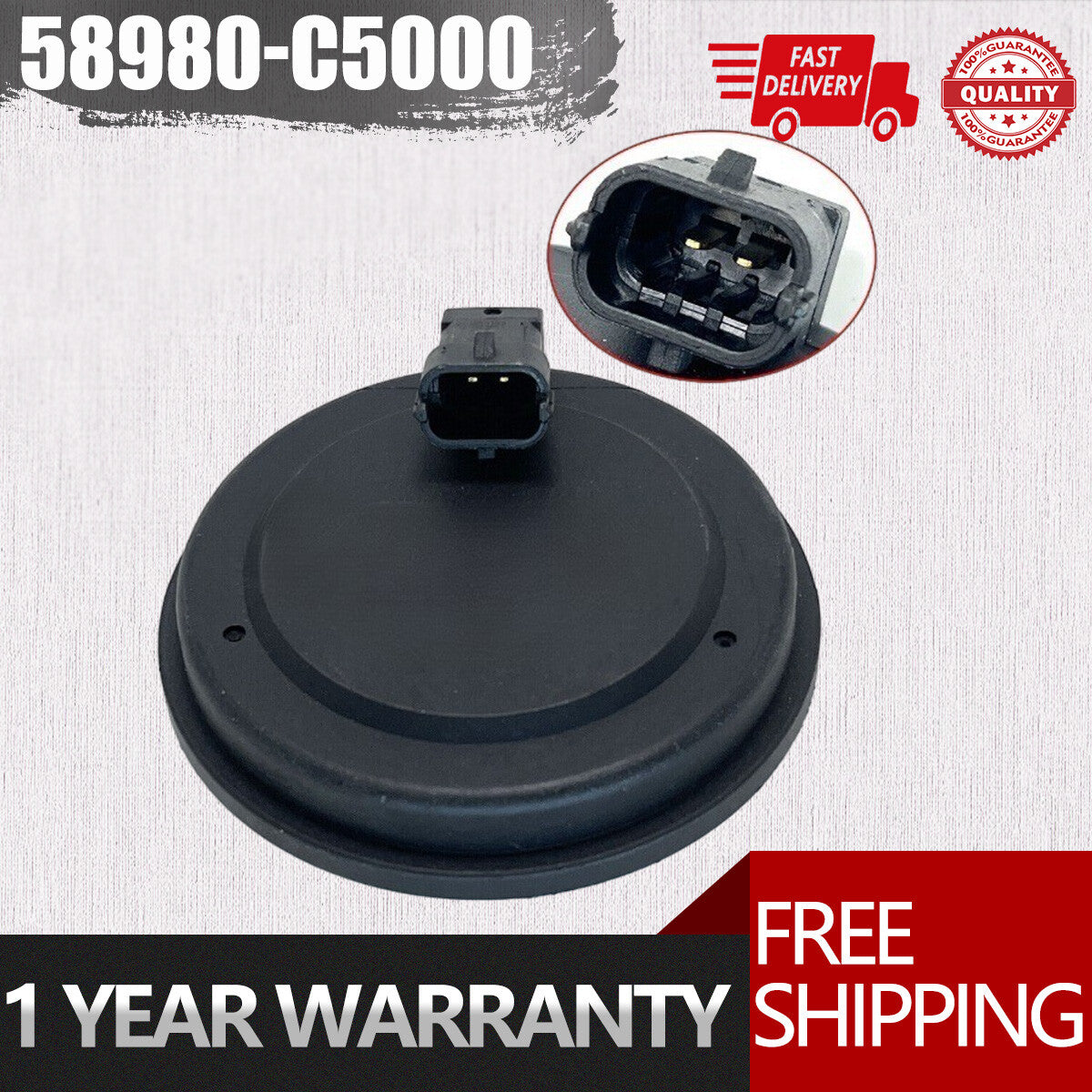 58980-C5000 Rear Side ABS Wheel Speed Sensor For Kia Sorento 2WD 2015-2020