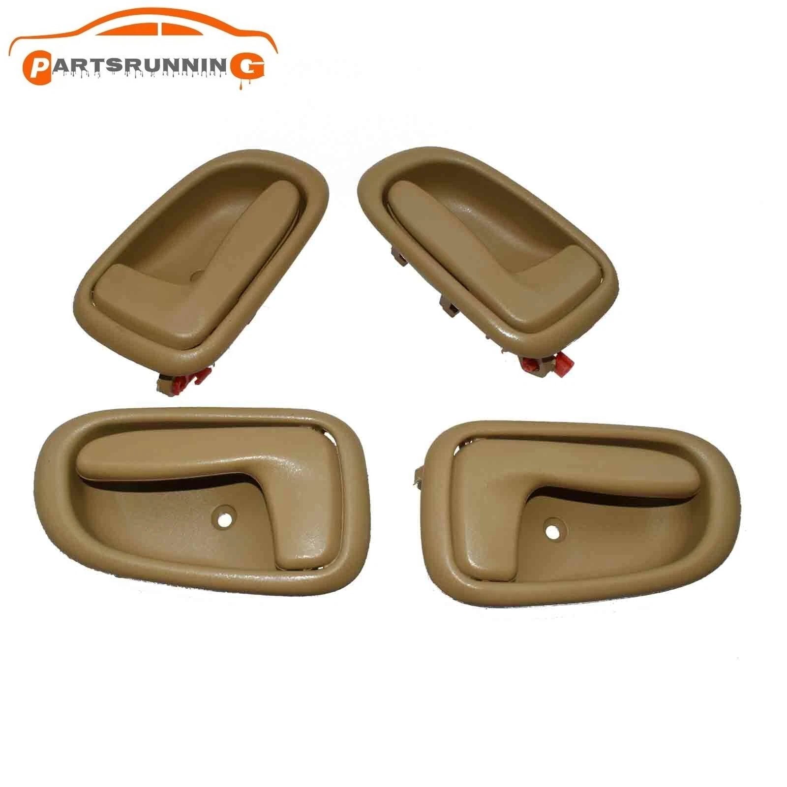 For Toyota Corolla 1993-97 Interior Inner Door Handle LH RH Front Rear Beige Set 6B93BC-57