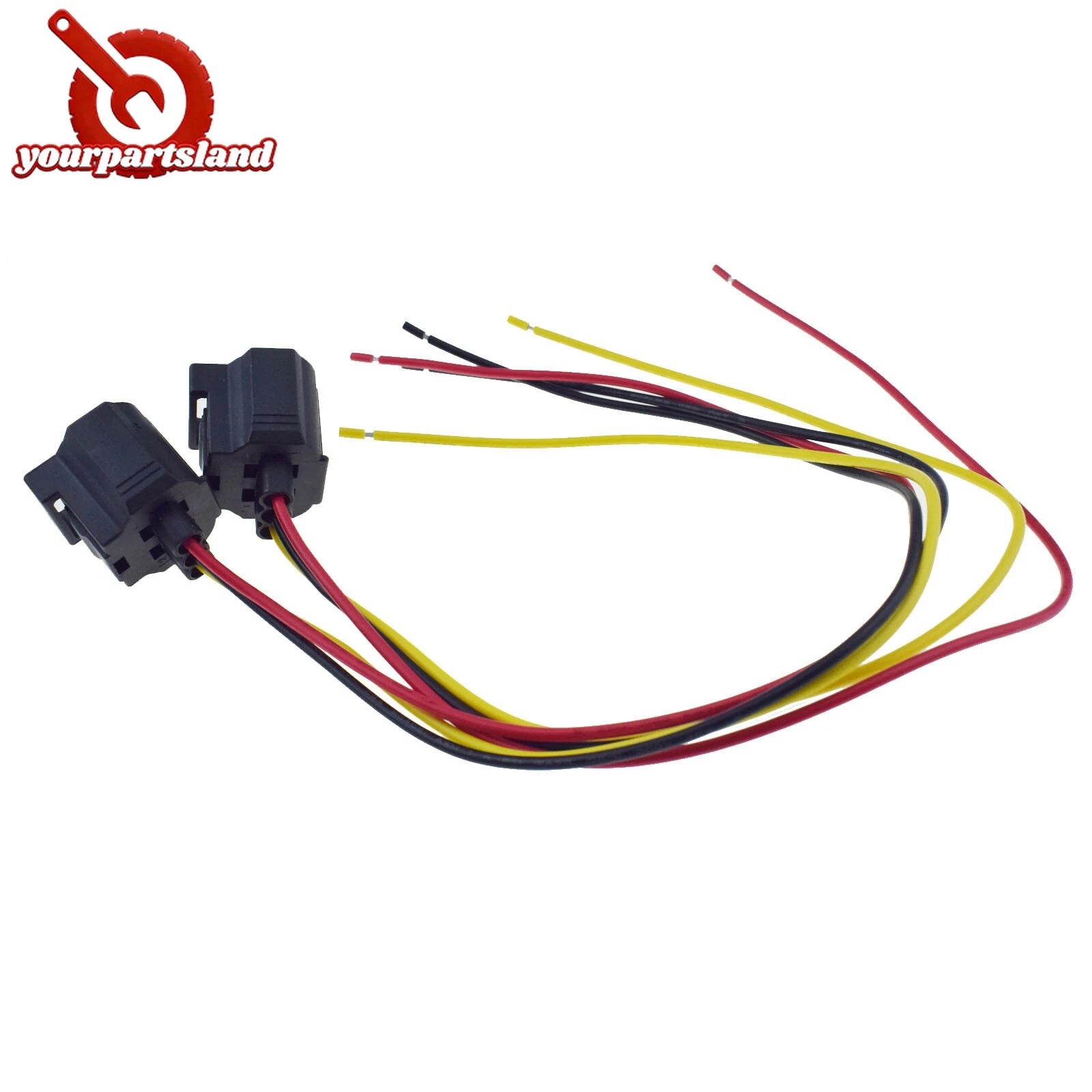 For Ford 6G Alternator Connector Plug 3 Wire Pigtail Plug Harness 2PCS WPT118 6B93BC-57