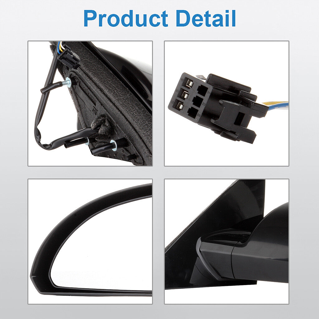 Power Driver LH Side View Mirror For 06-15 Chevrolet Impala Unfolding Left 6B93BC-57