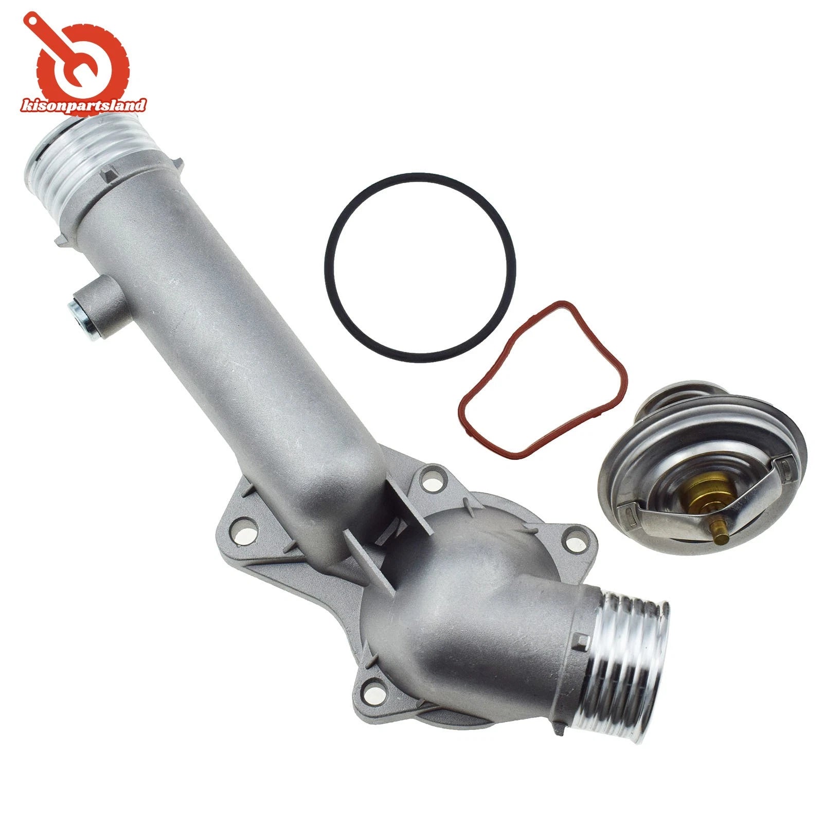 Aluminum Coolant Thermostat & Housing Kit FOR 1996-2000 BMW E39 528I 11531740478 6B93BC-57