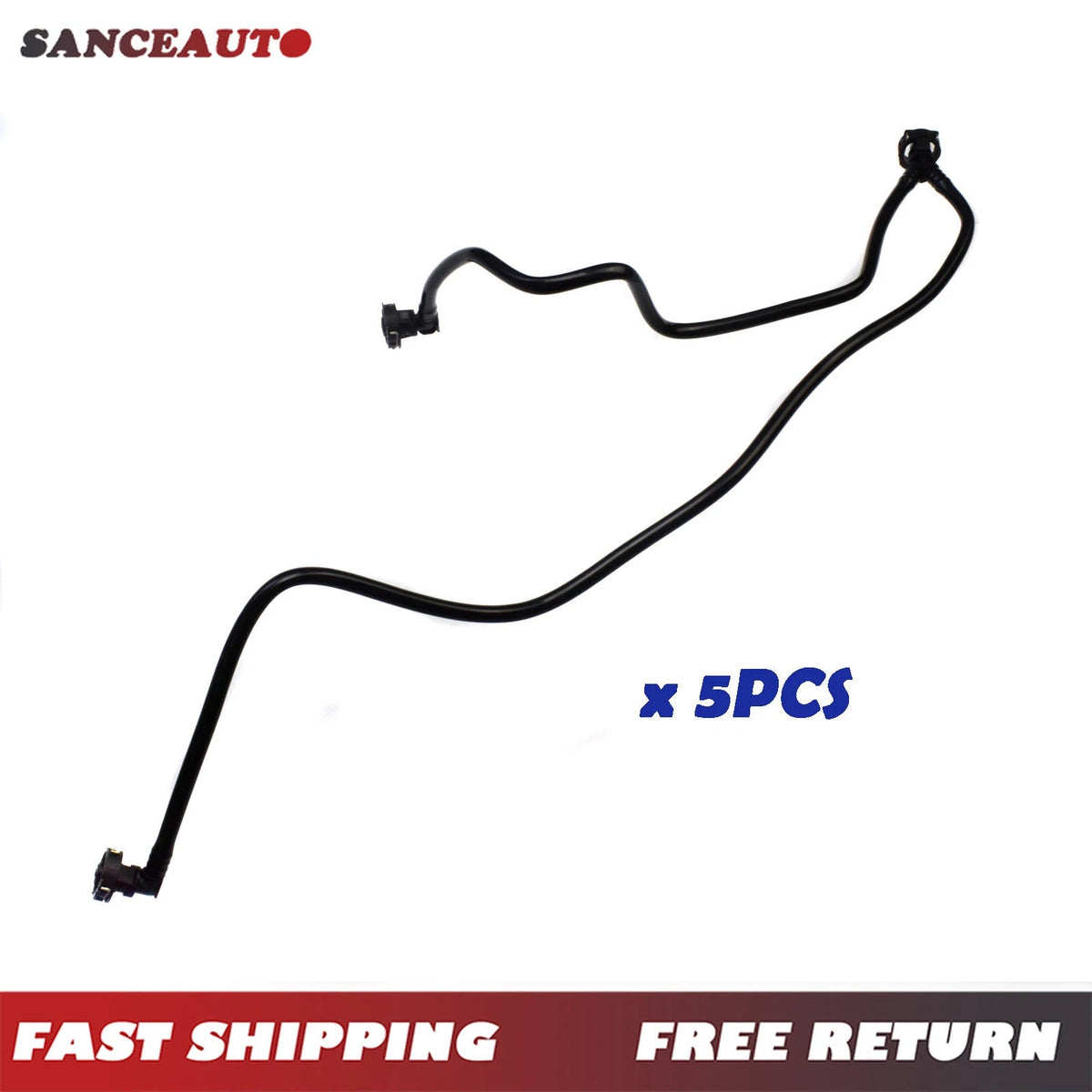 5PCS Coolant Radiator Overflow Hose for Benz C117 C118 CLA250 GLA250 L4 2.0L 6B93BC-57