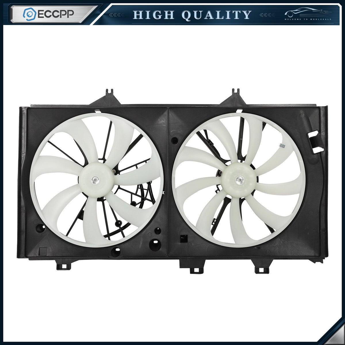 Electric Radiator Condenser Fan Assembly For 2012 2013 2014 15-17 Toyota Camry KOEED