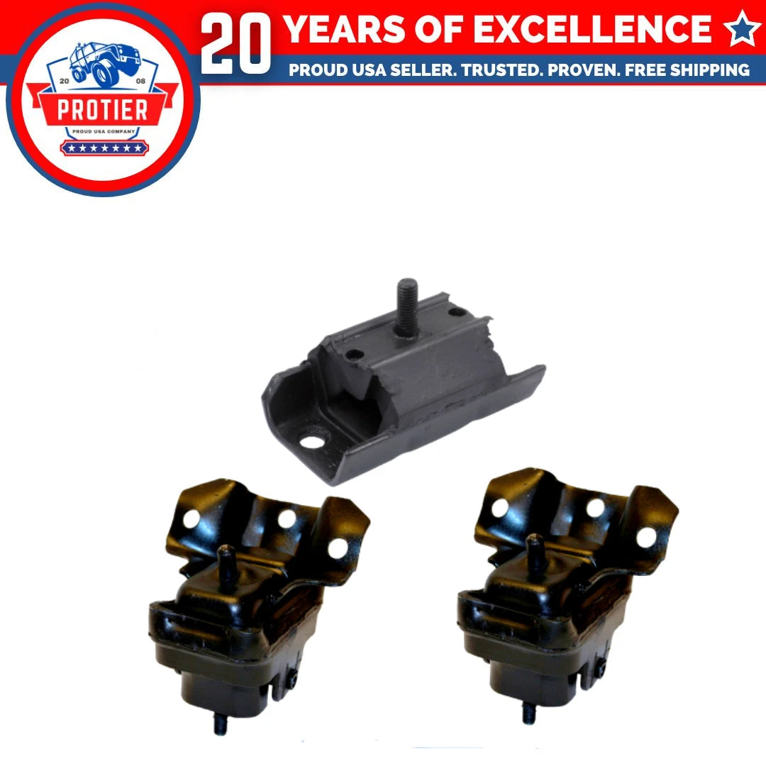 Front Engine&Trans Mount 3PC Fits 07-14 Cadil Chevy GMC,Escalade Tahoe Yukon,RWD 6B93BC-57