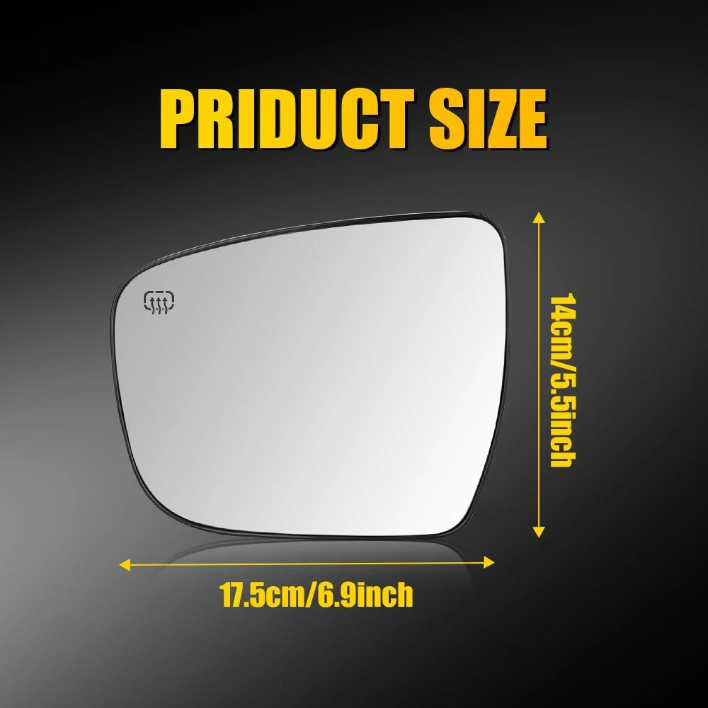 Driver Left Side Mirror Glass For 2014-2020 Nissan Rogue 963664BA1A NI1324120 EA 6B93BC-57