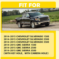 Tailgate Handle w/ Camera Hole for Black 2014-2015 Silverado Sierra 1500 2500 EA 6B93BC-57