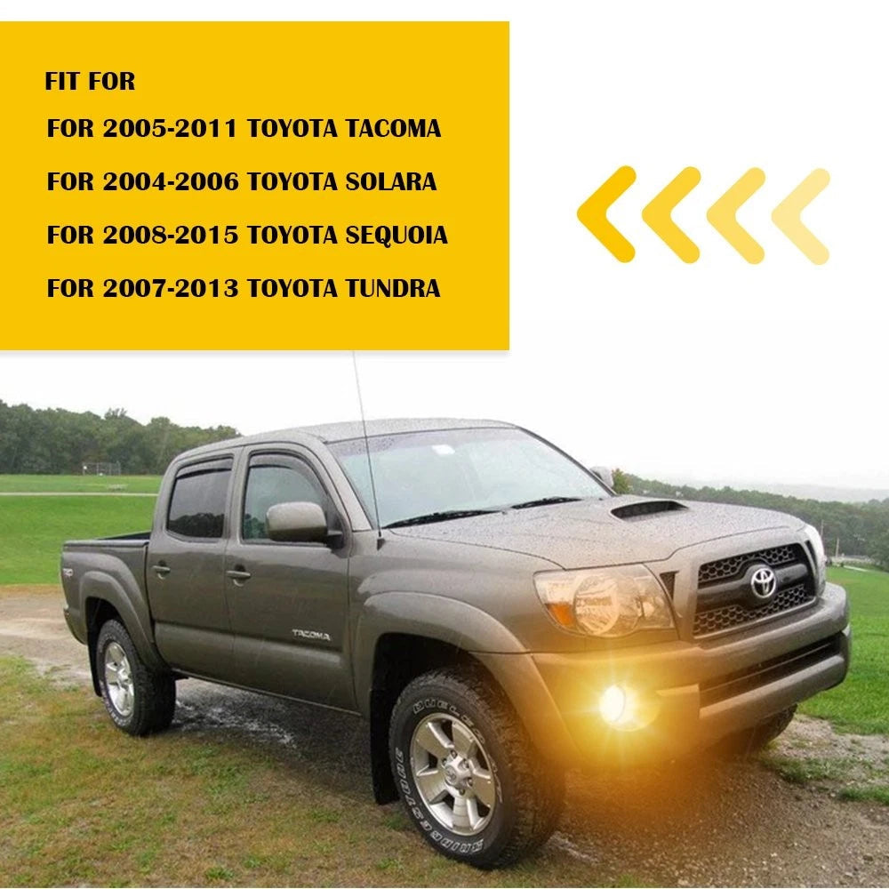 For 2005-2011 Toyota Tacoma 2007-2013 Tundra Clear Fog Light Lamp w/&Bulbs EOA 6B93BC-57