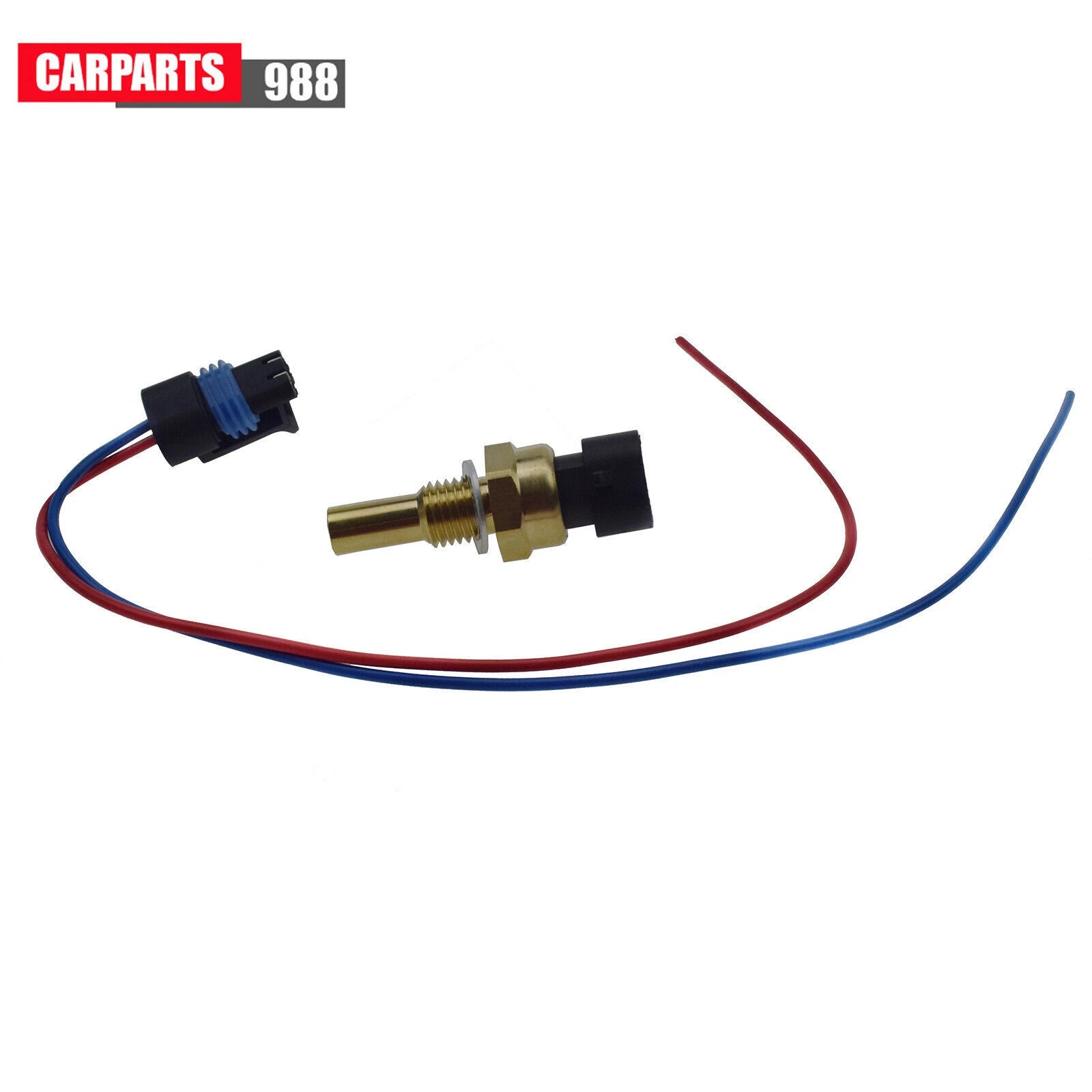 for Buick Cadillac GMC Chevrolet 12608814 Coolant Temperature Sensor +Connector 6B93BC-57