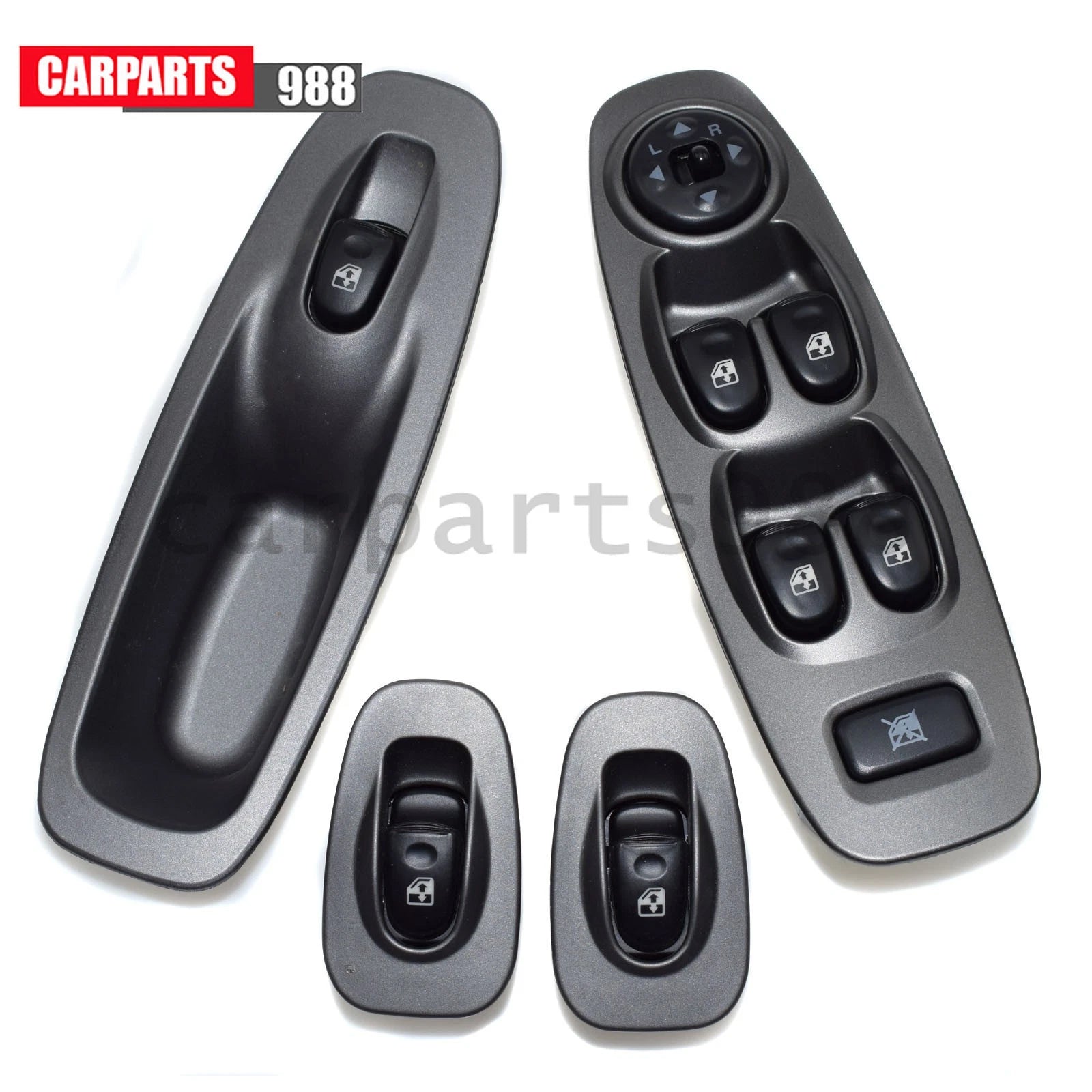 Power Window Switch Front Left & Right + 2x Rear Door For 2000-05 Hyundai Accent 6B93BC-57