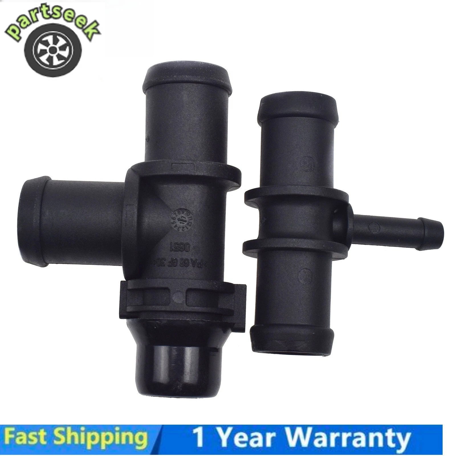 2 Pcs Car Heater Hose Tee KH623 for 2010-2013 Ford Transit Connect 9T1Z18472C 6B93BC-57