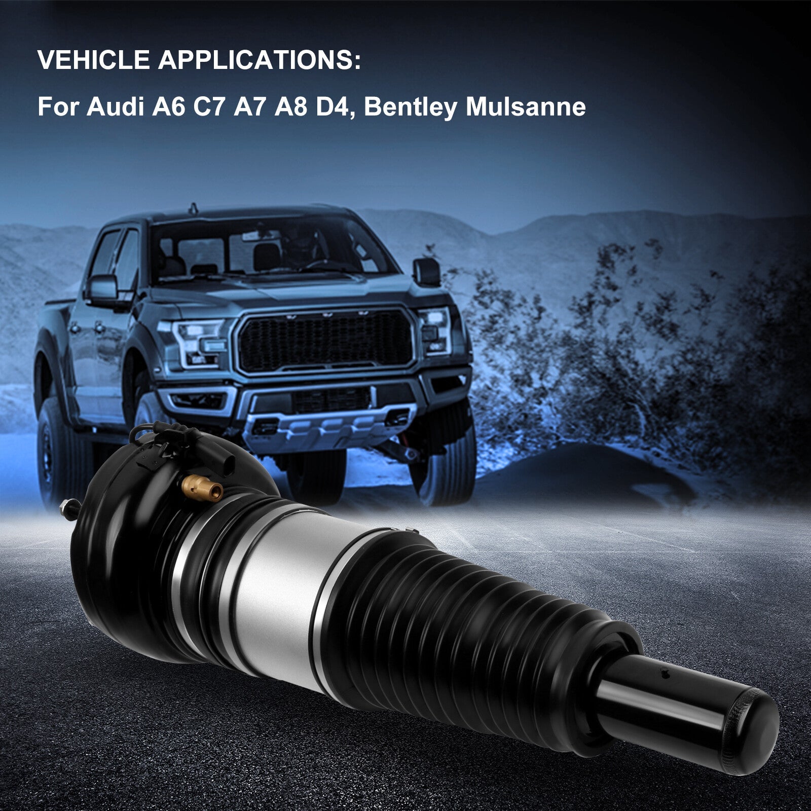 1Pcs Front Air Suspension Shock Strut For Audi A6 C7 A7 A8 D4, Bentley Mulsanne 6B93BC-57