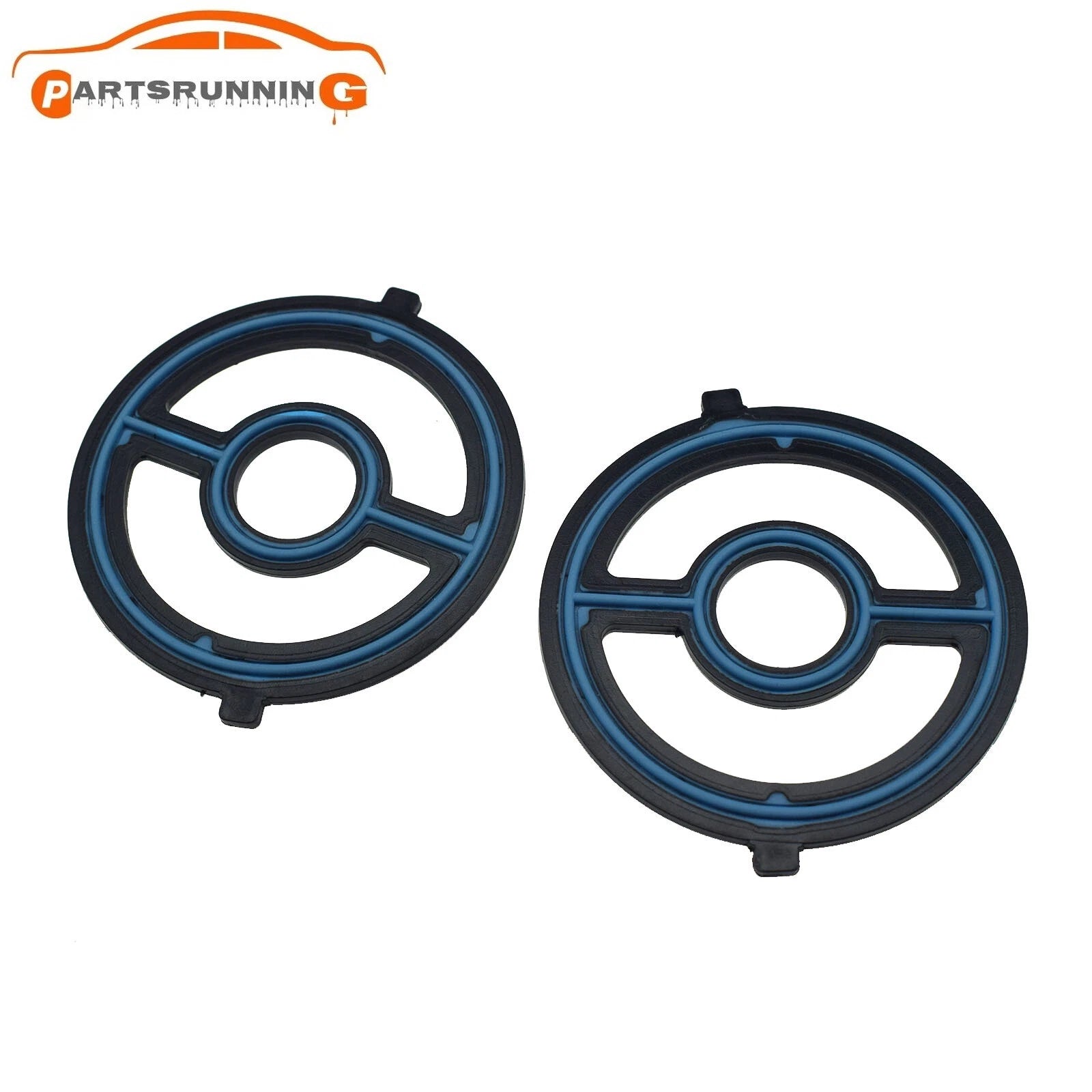 2PCS Engine Oil Cooler Gasket LF0214700 For Mazda 3/5 SPEED 6 CX7 2.0 2.3 2.5 6B93BC-57