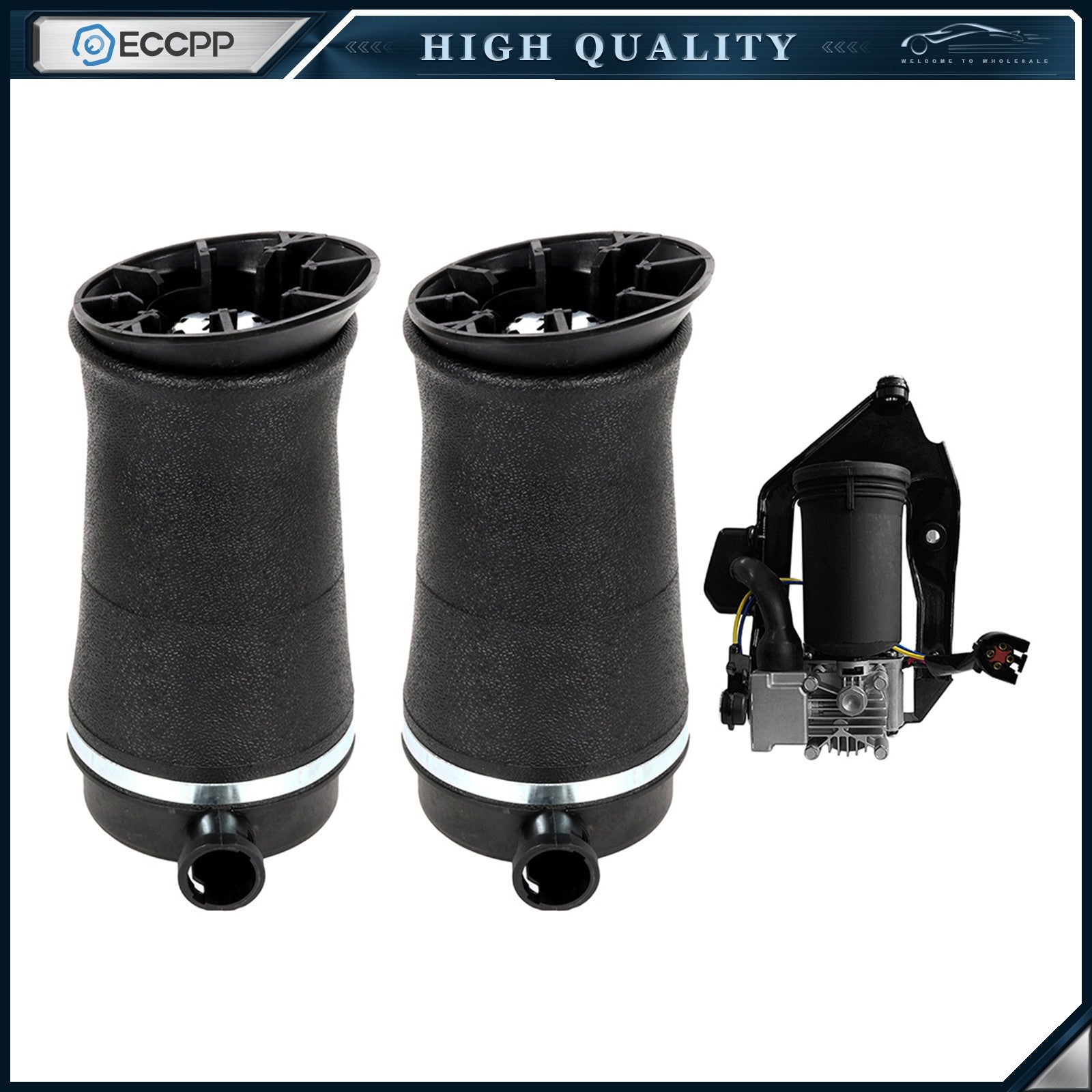 3X Rear Air Suspension Spring Compressor For 98-02 Lincoln Navigator Expedition 6B93BC-57