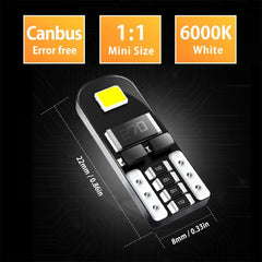 20PCS T10 LED License Plate Lights Bulbs 6000K Super Bright White 168 194 AUXITO AUXITO