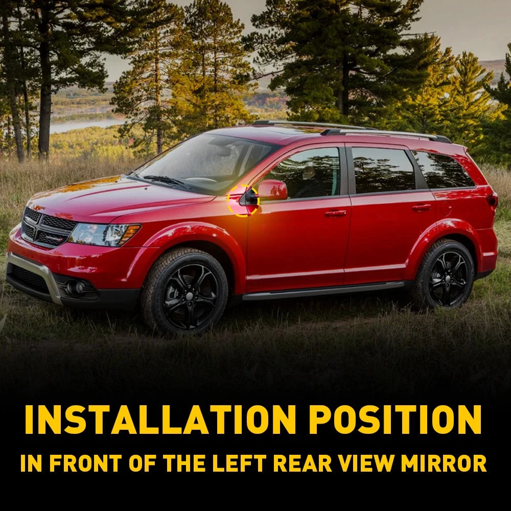 FOR 2009-2020 DODGE JOURNEY LEFT DRIVER SIDE FLAG MIRROR MOULDING TRIM ABS EOA 6B93BC-57