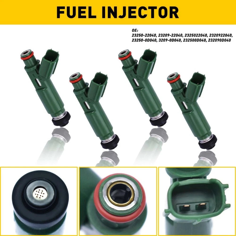 4PCS FOR DENSO FUEL INJECTORS 23250-22040 FOR TOYOTA PONTIAC CHEVROLET A 6B93BC-57