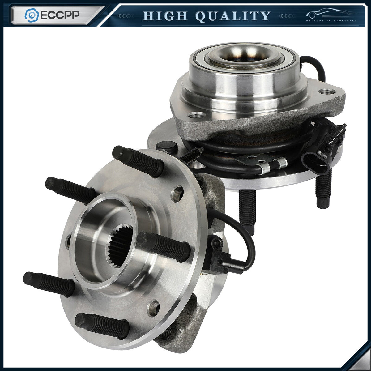4WD Front Wheel Hub Bearing For Chevy S10 Blazer GMC Jimmy Sonoma Isuzu Hombre 6B93BC-57