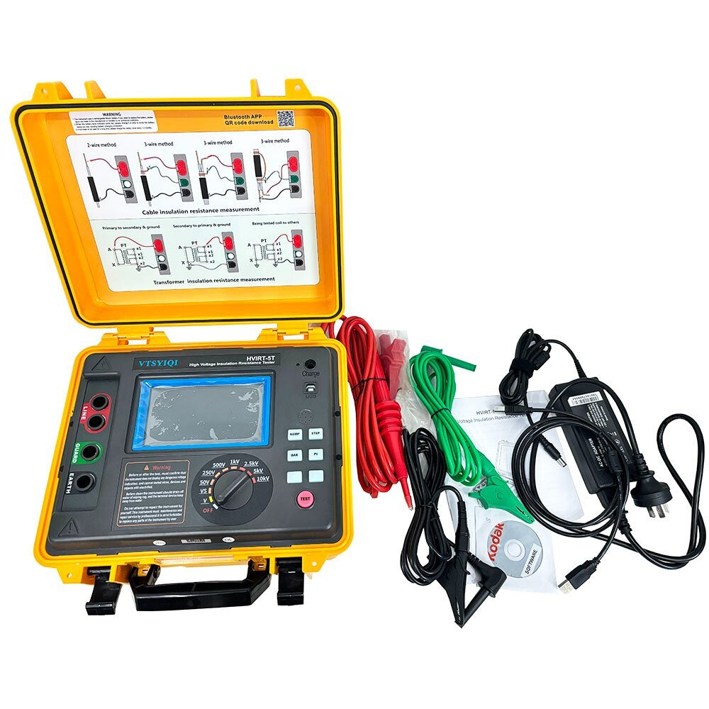 10KV High Voltage Insulation Tester with 0.5MΩ~5TΩ Voltage Monitor Function 6B93BC-57